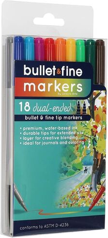 LEISURE ARTS Double Ended Marker Set 60pc in Kuwait