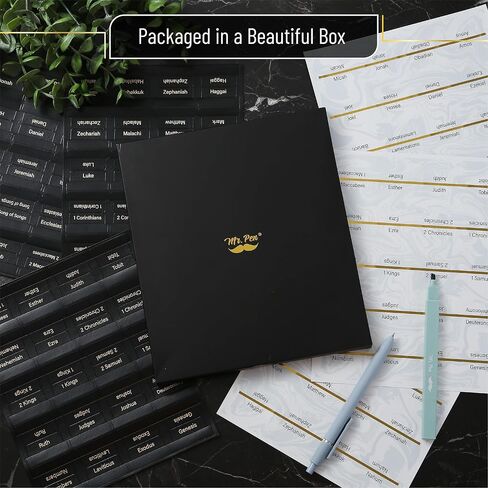 Mr. Pen- Bible Tabs, 75 Tabs, Pastel Colors, Laminated Bible Tabs for Women and Men, Bible Tabs for Study Bible, Bible Index Tabs, Bible Book Tabs, Bible Labels Tabs, Mr Pen Bible Tabs in Kuwait