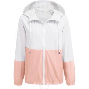 SoTeer Women's Waterproof Raincoat Outdoor Hooded Rain Jacket Windbreaker S-XXXL in Kuwait