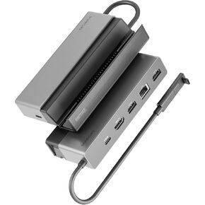 BenQ beCreatus 13-in-1 USB C Hybrid Dock | Gaming Dock HDMI 2.1 | Dual Source Switch | 4K60Hz on 3 monitors (Up to 8K60/4K120Hz) | HDR | Dolby | 100W Charging | Windows/Mac/PS5/Xbox/Steam Deck(DP1310)