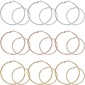 80pcs Earring Hoops for Jewelry Making, Earrings Beading Hoop Earring Finding Circle Round Circle Round Beading Hoops for Earring DIY Craft Art Creation Girl Gift Wedding Party Favor