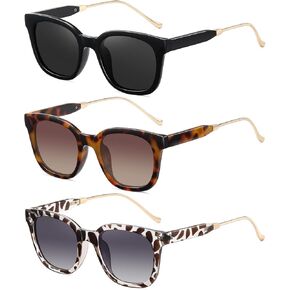 CHAOSELF Sunglasses Womens Men Classic Retro Polarized Sunglasses Trendy Sun Glasses UV400 Protection