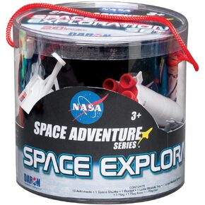 Space Mission 16 Piece set w/ Kennedy Space Center Sign