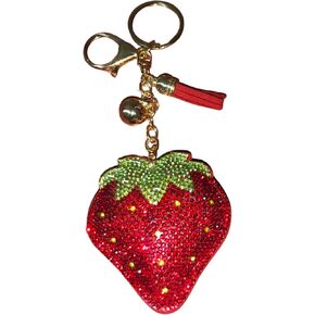 Popfizzy Bling Keychains for Women and Girls, Rhinestone Purse Charms for Handbags, Cute Bag Charms, Thank You Gift for Women