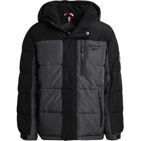 Reebok Boys' Winter Coat - Heavyweight Quilted Puffer Snow Parka - Weather Resistant Ski Jacket for Boys (8-20)