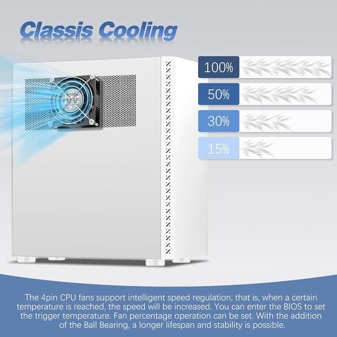 80mm × 38mm PWM Compact 12V 4Pin High Speed 3-Inch Case Cooling Fan in Saudi Arabia
