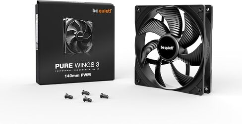 be quiet! Pure Wings 2 120mm PWM Premium Low Noise Cooling Fan | Black | BL039 in Saudi Arabia