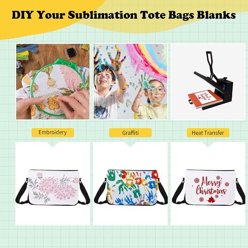 Sublimation Crossbody Bag Blanks,Sublimation Messenger Bag Removable Transfer Design With Adjustable Shoulder Strap in Saudi Arabia