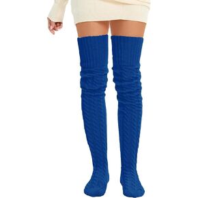 SherryDC Women's Cable Knit Thigh High Socks Leg Warmers Extra Long Over Knee High Boot Stockings in Saudi Arabia