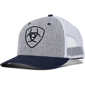 ARIAT Men's Black Shield Snapback Shield Logo Cap