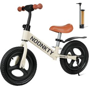 Toddler Balance Bike 2 Year Old,Age 24 Months to 5 Years Old,12 Inch Toddler Bike,No Pedal Beginner Kids Bicycle,Rubber Inflatable Tires,Adjustable Seat,Durable Frame,Gift Bike for 2-5 Boys Girls