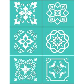 BAOFALI Dandelion Silkscreen Stencil,Reusable Self-Adhesive Silk Screen Printing, for Decor/Printing on Wood/Fabric/Wall/Cup/Plate/Glass/Paper, Home Christmas Decorations Pattern (8.5x11inch)