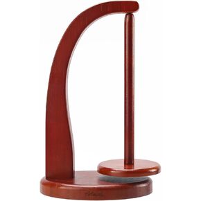 FLYKEY Model Magnetic Pendulum Wooden Yarn Holder for Crocheting,Yarn Storage Organizer with Yarn Spinner for Balls,Delightful Surprise Gift for Knitting Lovers by ARTOWELL(Mahogany-Colored)