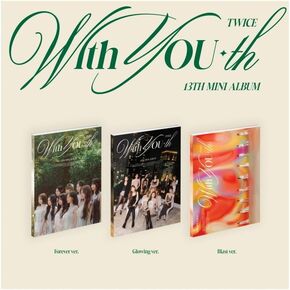 Dreamus TWICE - With YOU-th (13th Mini Album) CD+Pre-Order Benefit+Folded Poster (Glowing ver, 1 Folded Poster), JYPK1761