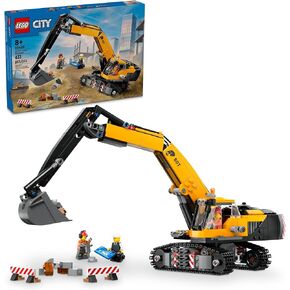 LEGO City Construction Excavator Toy - Building Toys for Boys & Girls, Ages 8+ - Functional Kids Construction Truck W/Minifigures - Gifts for Birthdays & Holidays - 60420