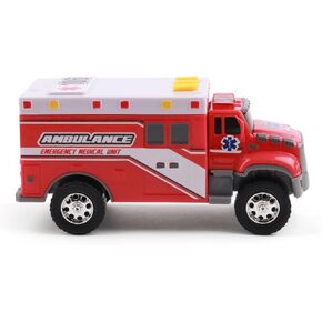 Toughest Minis 5" Tough Cab Ambulance Toy w/Lights & Sounds, Realistic Design & Batteries Included - Age 3+