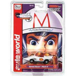 Auto World Thunderjet Speed ​​Racer - Mach 5 (السباق البالي) سيارة بفتحة بمقياس HO in Kuwait