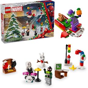LEGO Marvel Spider-Man 2024 Advent Calendar for Kids, Fun Seasonal Spider-Man Toy with Small Buildable Super Hero Models, Marvel Holiday Countdown Gift Idea for Boys and Girls Ages 7 and Up, 76293