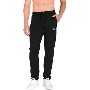 Men's Sweatpants Workout Athletic Running Sweats Lounge Pants Zipper Pockets