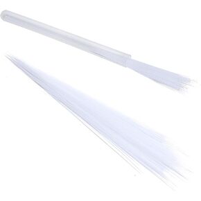 SoeKoa 250pcs Simulated Animal Whiskers for Crafts Needle Felting, Craft Animal Whiskers 3 Inches, Suitable for Muppet Whiskers (White)