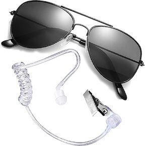 Ring Wedding Bearer Security: Ring Gifts Bearer Sun Glasses + EarPiece Cosplay + Ring Wedding Bearer Badge Police FBI