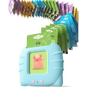 Talking Flash Cards for Toddler 1 2 3 4 Year Olds, Language Learning Toys, Pocket Speech Therapy Toys, Autism Toys, Montessori Toys with 224 Words, Children's Sensory Educational Toys