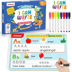 URMYWO Preschool Learning Activities Kindergarten Books - Learning Educational Toys Tracing Books, Writing Practice for Kids Age 3-5, Easter Basket Stuffers Birthday Gifts Travel Toys for Kids