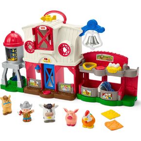 Fisher-Price Little People Toddler Learning Toy Caring for Animals Farm Playset with Smart Stages for Pretend Play Kids Ages 1+ years​