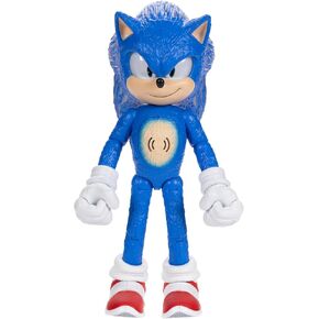 Sonic The Hedgehog 3 Ultimate Talking Sonic 12-Inch Figure, Features 30+ Iconic and Humorous Phrases and Sounds from The Movies, Light-Up Eyes and Quills