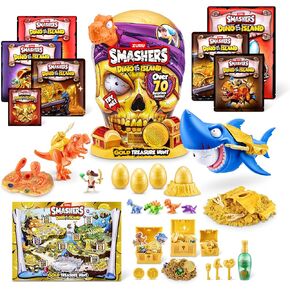 Smashers Dino Island Gold Treasure Hunt (Orange) by ZURU, Treasure Hunt Themed Toy, Interactive Toy, Collectable Toy for Kids and Teens