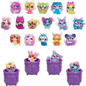 Magic Mixies Minis Magic Shimmerverse Series Collector's Pack, 9 Mini Mixies Included with Magical Fizz Cauldron Unboxing - 2 Hidden Minis