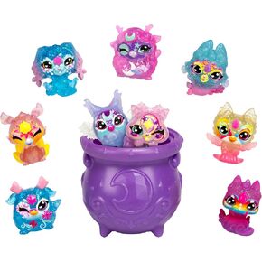 Magic Mixies Minis Magic Shimmerverse Series Collector's Pack, 9 Mini Mixies Included with Magical Fizz Cauldron Unboxing - 2 Hidden Minis