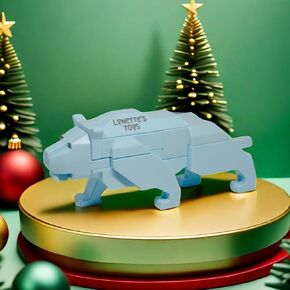 Lynette's Toys 3D Puzzle Blocks -IQ Toys Montessori Toy for Creative Learning and Problem Solving Skills, Kids and Ages 6+，Birthday Gift Choice, Travel Toy(Rhino)