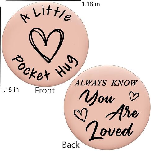 MIXJOY Little Pocket Hug Keepsake Long Distance Gifts for Friends BFF Bestie, Encouragement Cancer Survivor Recovery Gifts, Thinking of You Token, Double Sided in Saudi Arabia