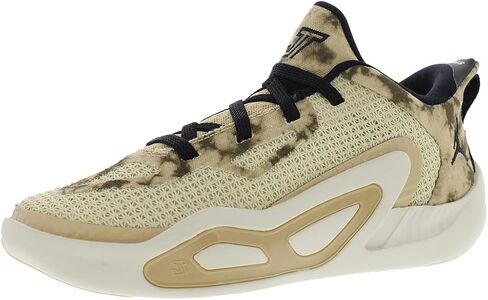 Nike Tatum 1 Little Kids' Shoes (DX5357-200, Fossil/Sesame/Electric Green/Black) Size 3 in Kuwait