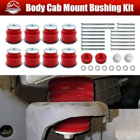 KF04060BK 2008-2016 Ford F250 F350 Body Mount Bushing, Body Cab Mounts, Cab Bushing Kit, Body Mount Bushing Kit, Steel Sleeves & Hardware in Kuwait
