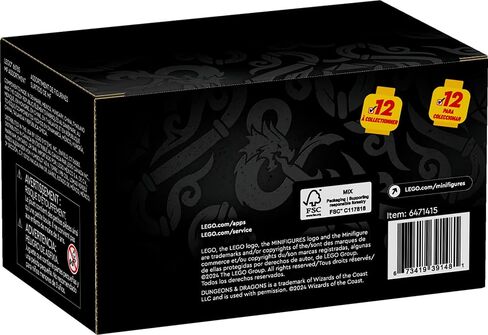 LEGO Minifigures Dungeons & Dragons 6 Pack, Collectible Toy Figures Including Tiefling Sorcerer and Gith Warlock, Party Favors for Kids or Adult Fans, Halloween Toy Gift Idea, 66765 in Saudi Arabia