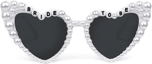 نظارات شمسية للعروس، نظارات شمسية لحفلات العزوبية، زينة الخطوبة، ملحقات دش الزفاف، نظارات شمسية على شكل قلب الحب، هدية للعروس in Kuwait