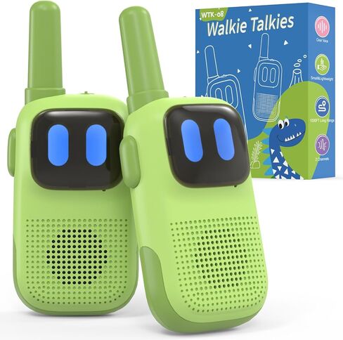 Holiky Toys for 3-12 Year Old Girls Boys, Walkie-Talkies for Kids 2 Pack 1000FT Long Range with 2 Channels, Handheld Kids Walky Talky Educational Electronic Outdoor Toys for Outside Camping Hiking in Saudi Arabia