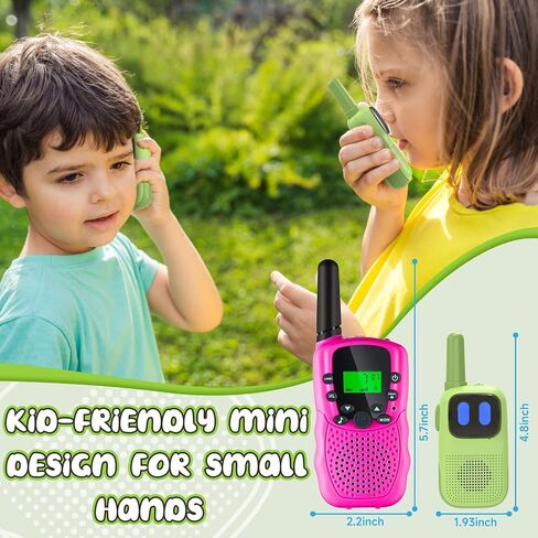 Holiky Toys for 3-12 Year Old Girls Boys, Walkie-Talkies for Kids 2 Pack 1000FT Long Range with 2 Channels, Handheld Kids Walky Talky Educational Electronic Outdoor Toys for Outside Camping Hiking in Saudi Arabia