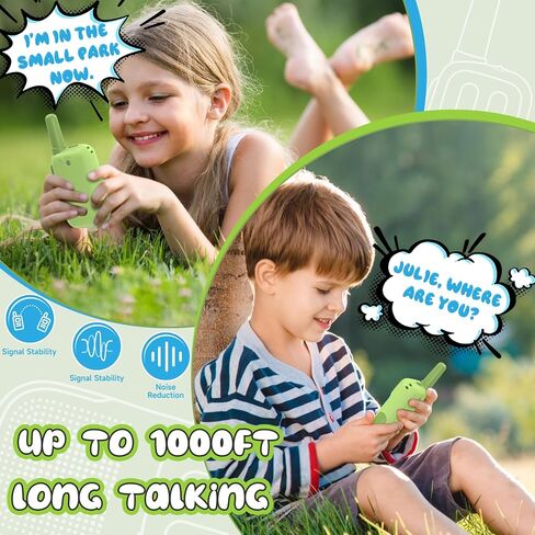 Holiky Toys for 3-12 Year Old Girls Boys, Walkie-Talkies for Kids 2 Pack 1000FT Long Range with 2 Channels, Handheld Kids Walky Talky Educational Electronic Outdoor Toys for Outside Camping Hiking in Saudi Arabia
