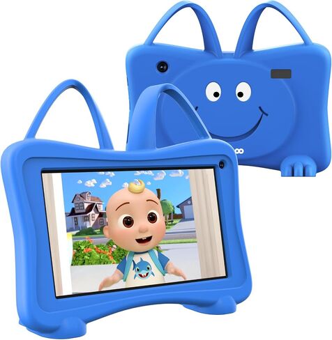 Kids Tablet 7 Toddler Tablet for Kids, Tablet for Toddlers Learning Tablet with WiFi, YouTube, Dual Camera, Touch Screen, Parental Control, Child Tablet for Boys Girls in Kuwait