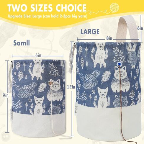 Yarn Bag, Small Crochet Bag Organizer, Yarn Storage Knitting Bags in Kuwait