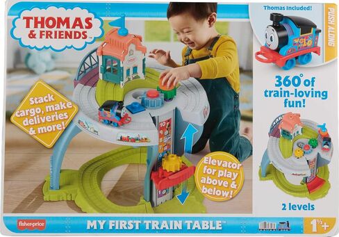 Thomas & Friends Toddler Toy My First Train Table with Track, Cargo Stacking & Fine Motor Activities for Kids Ages 18+ Months in Saudi Arabia