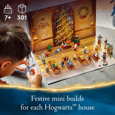 LEGO Harry Potter 2024 Advent Calendar, Hogwarts Fantasy Toy, Holiday Countdown Gift, 7 Minifigures, 16 Mini Builds, Gift Idea for Kids Ages 7 and Up, Holiday Harry Potter Figures, 76438 in Saudi Arabia