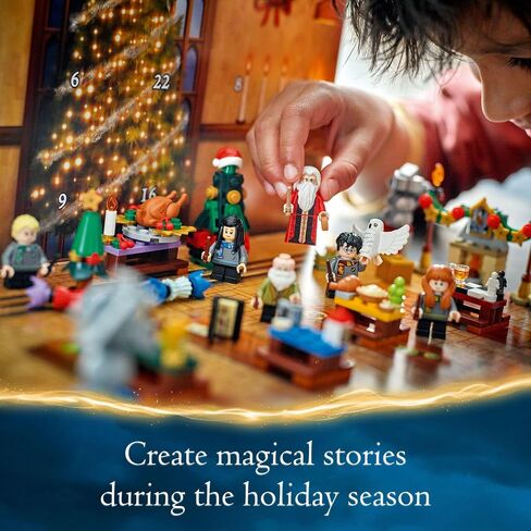 LEGO Harry Potter 2024 Advent Calendar, Hogwarts Fantasy Toy, Holiday Countdown Gift, 7 Minifigures, 16 Mini Builds, Gift Idea for Kids Ages 7 and Up, Holiday Harry Potter Figures, 76438 in Saudi Arabia