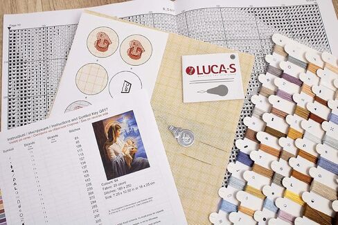 مجموعة Lucas-S Needlepoint (نصف غرز متقاطعة)، مجموعة ذهبية - سانت ماري والطفل، G617 in Saudi Arabia