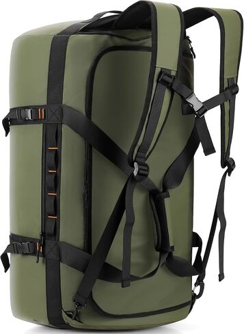 40L/60L/90L Large Waterproof Duffle Bag Backpack for Men, Mens Duffel Backpack Bags for Traveling, Heavy Duty (Green, 90l) in Kuwait