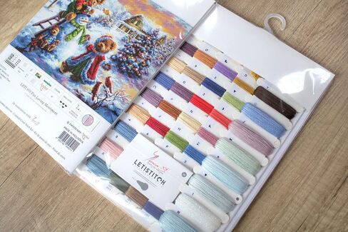 عبر الابره عدة متعة المحبة فرح عيد الميلاد الدببة Letistitch Leti 970 عد عبر الابره مجموعات ثلج التطريز التطريز DIY عدة in Kuwait