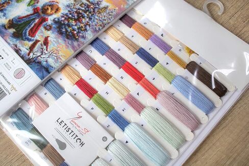 عبر الابره عدة متعة المحبة فرح عيد الميلاد الدببة Letistitch Leti 970 عد عبر الابره مجموعات ثلج التطريز التطريز DIY عدة in Kuwait